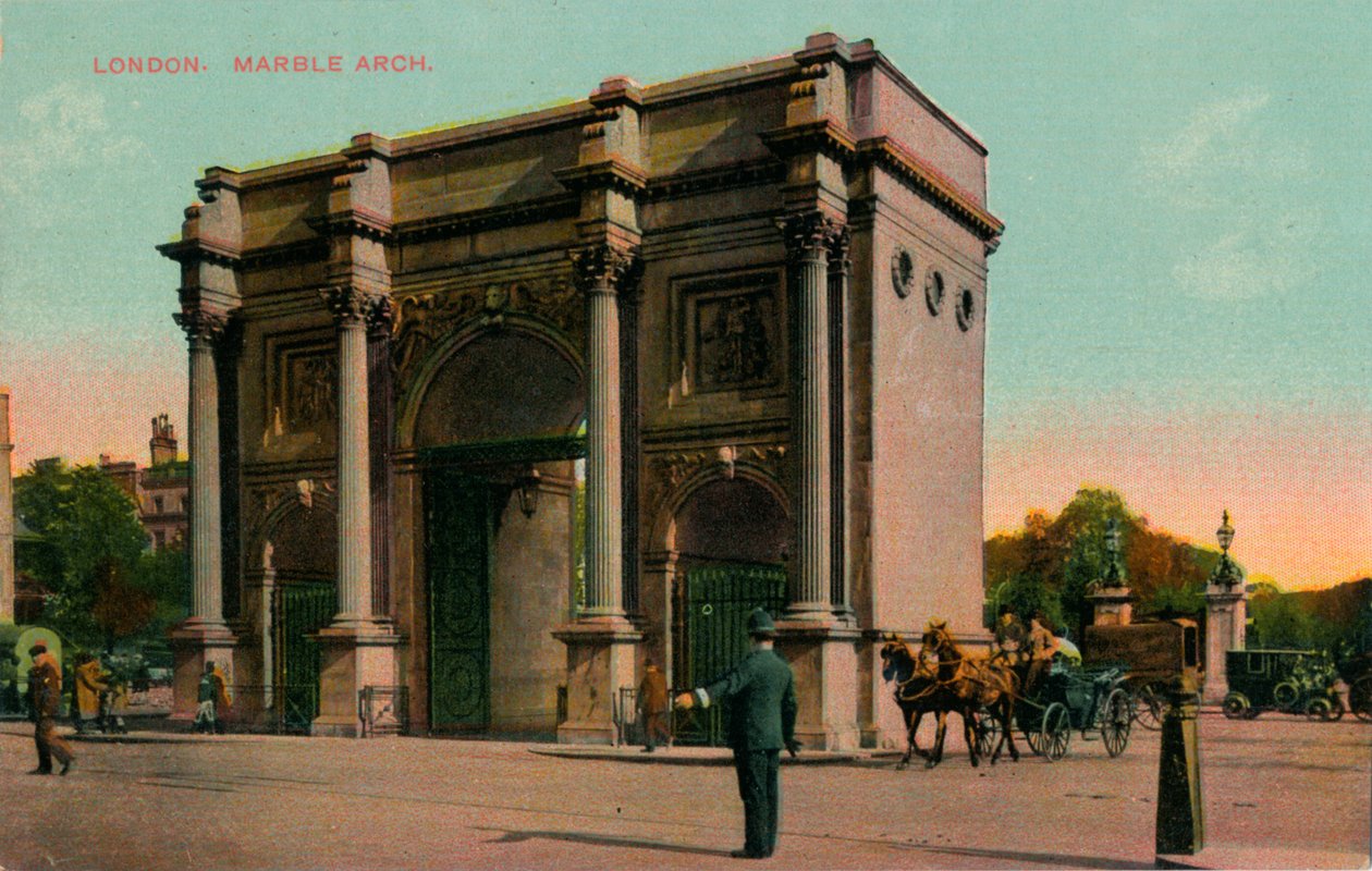लंदन, मार्बल आर्क, c1906 द्वारा अज्ञात