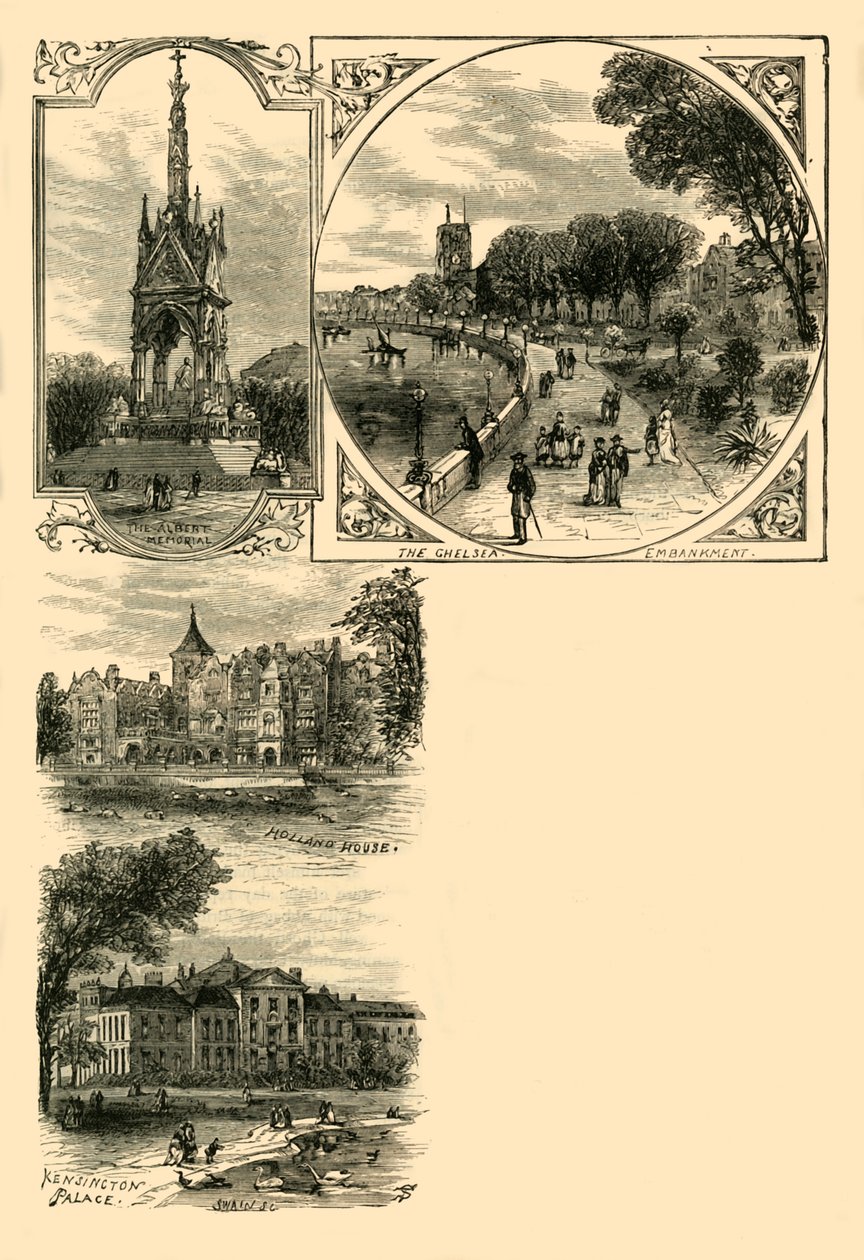 लंडन। पश्चिमी उपनगर, c1876। द्वारा अज्ञात