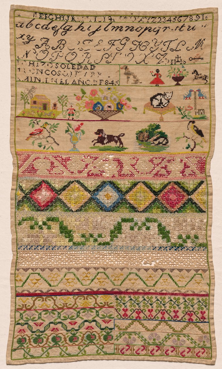 लॉन्ग सैम्पलर, 1845। द्वारा अज्ञात