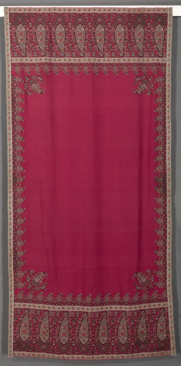 लॉन्ग शॉल, सी। 1825। द्वारा अज्ञात