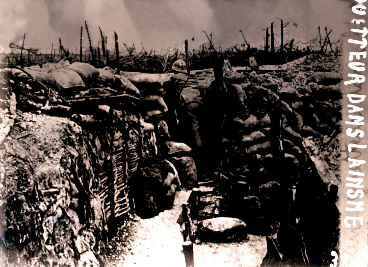 लुक-आउट पोस्ट, फ्रांस, c1914-c1918 द्वारा अज्ञात