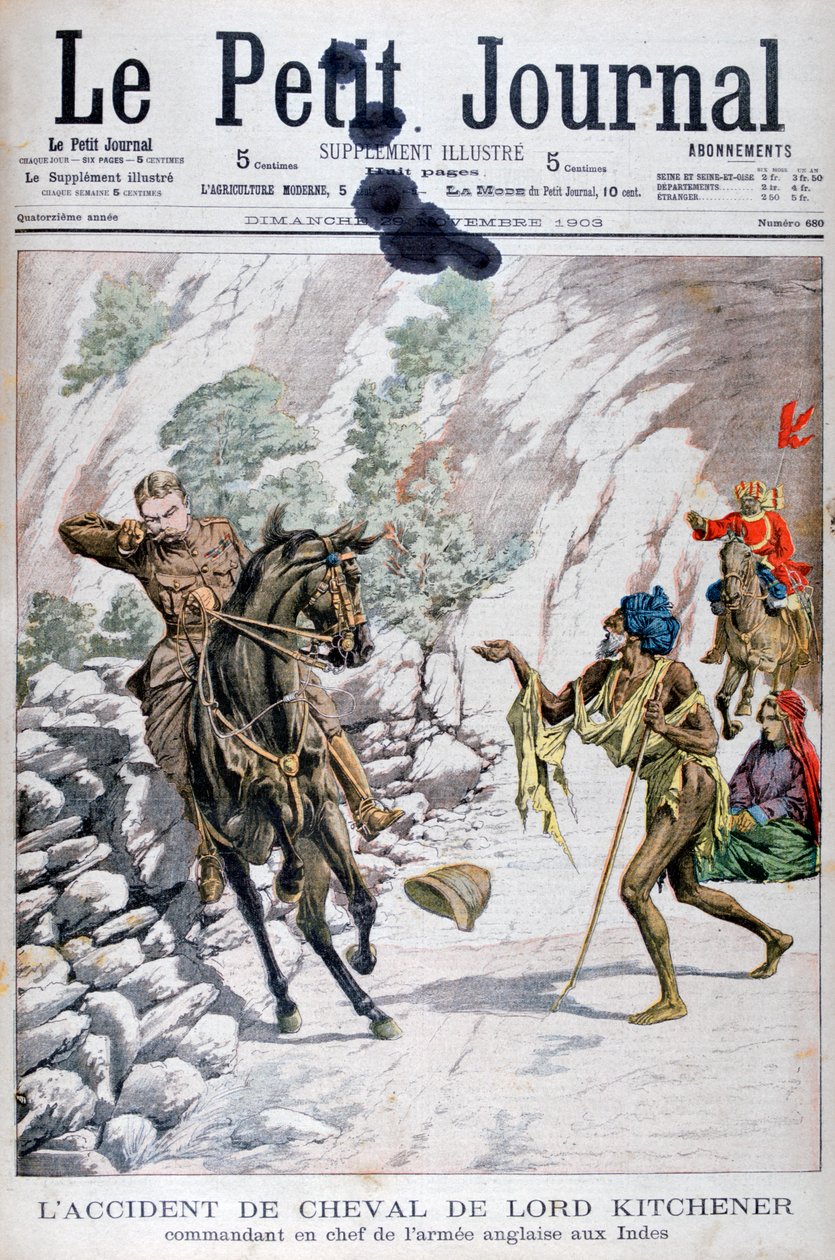 लॉर्ड किचनर्स घोड़ा दुर्घटना, भारत, 1903 द्वारा अज्ञात