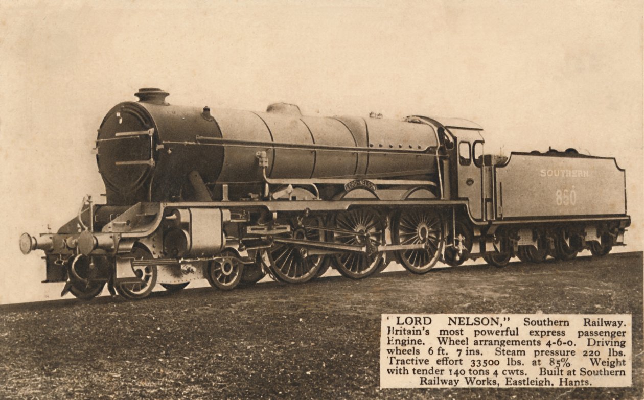लॉर्ड नेल्सन, दक्षिण रेलवे, c1930। द्वारा अज्ञात