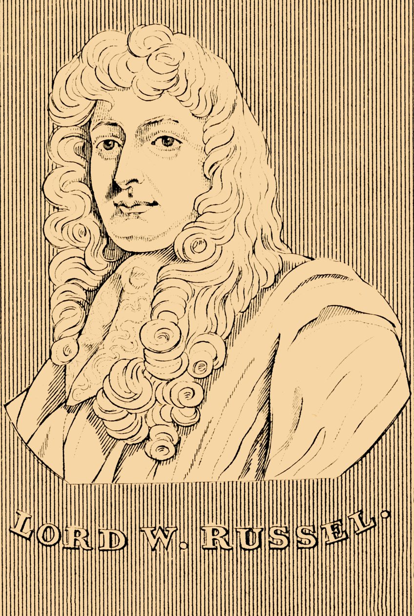 लॉर्ड डब्ल्यू। रसेल, 1639-1683, 1830। द्वारा अज्ञात