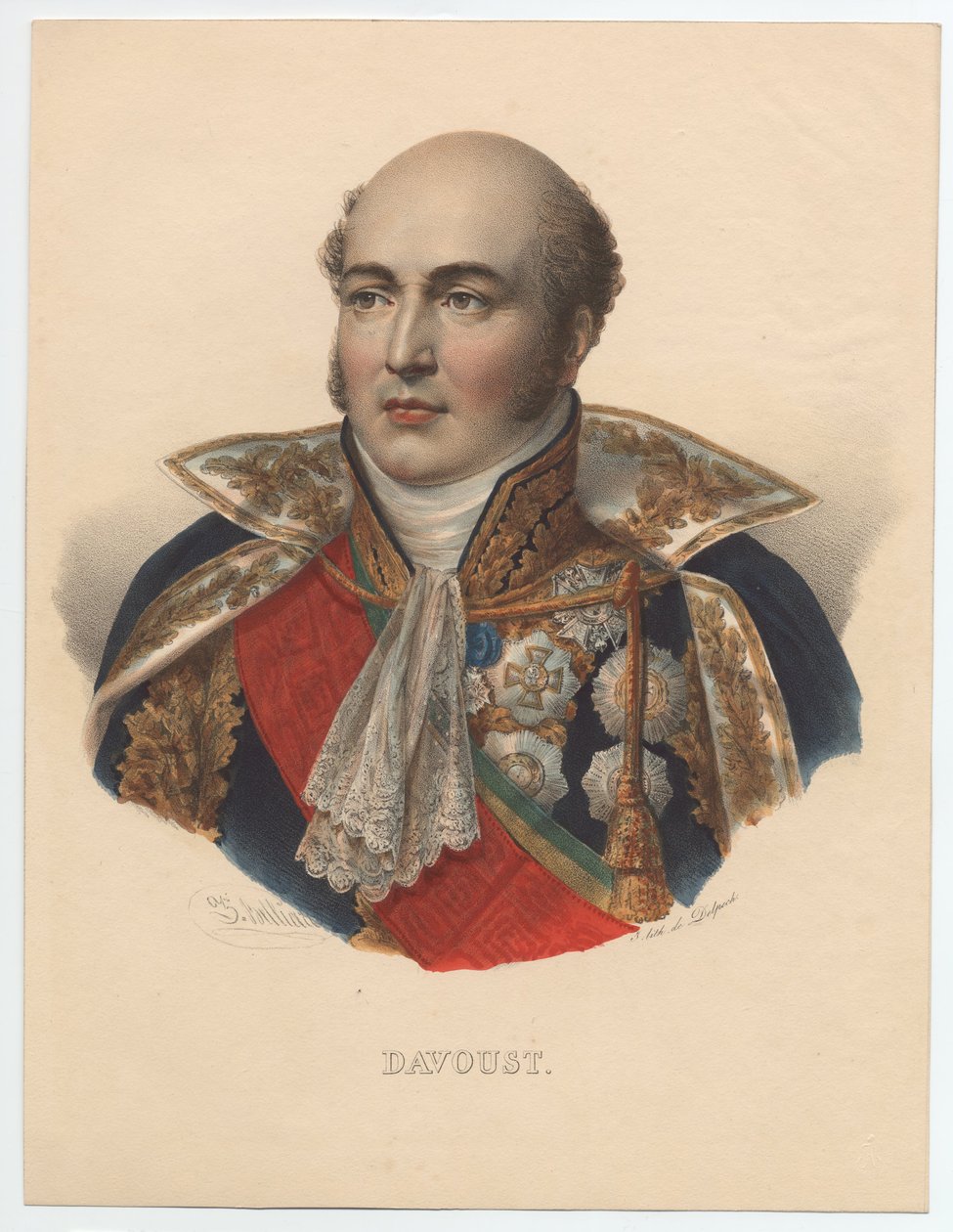 लुई-निकोलस डावट 1770-1823, फ्रांस का मार्शल, 1835 द्वारा अज्ञात