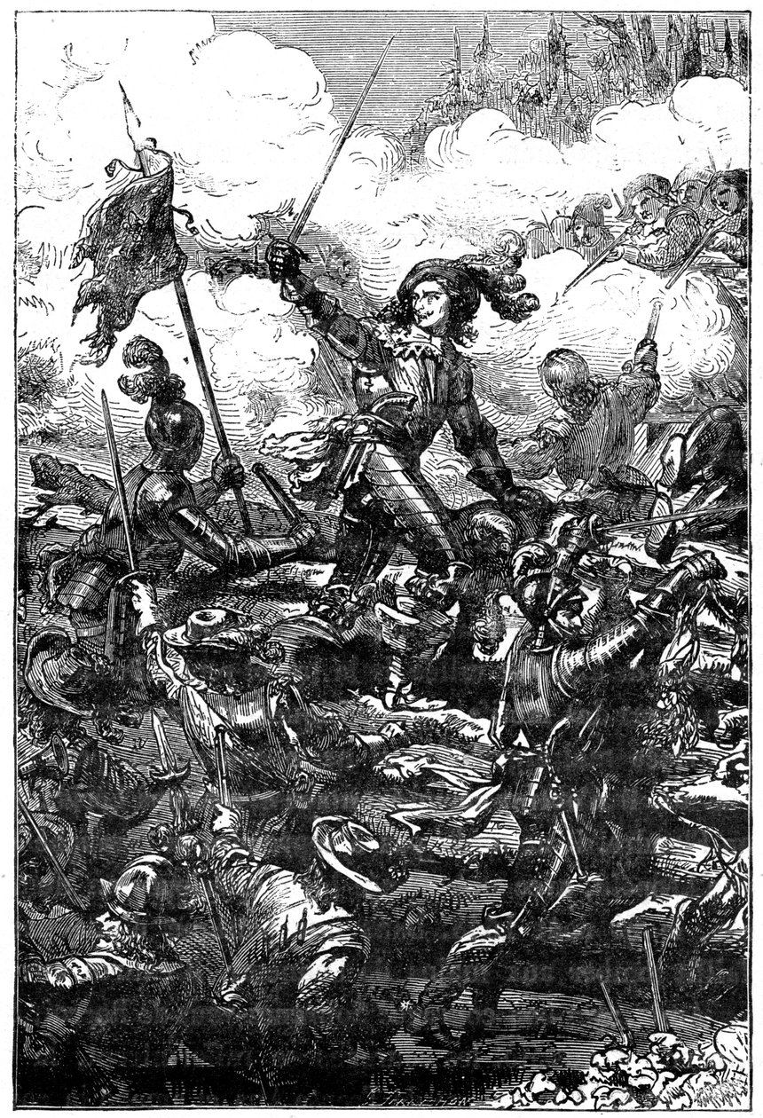 लुई II डे बॉर्बन, फ्रीबर्ग की लड़ाई में प्रिंस डी कोंडे, 1898 द्वारा अज्ञात