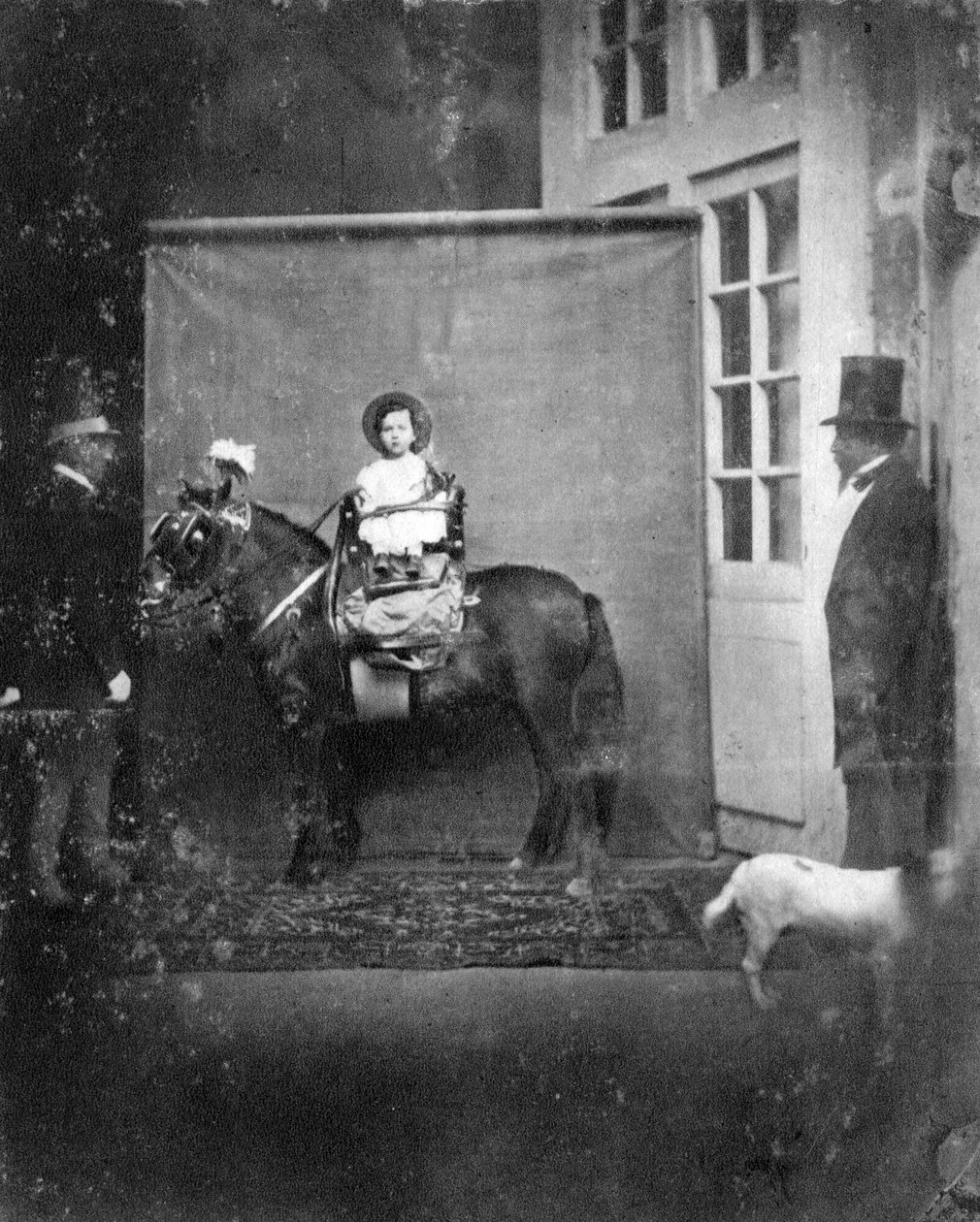 लुई नेपोलियन, प्रिंस इंपीरियल, एक पोनी पर, c1860-1863 द्वारा अज्ञात