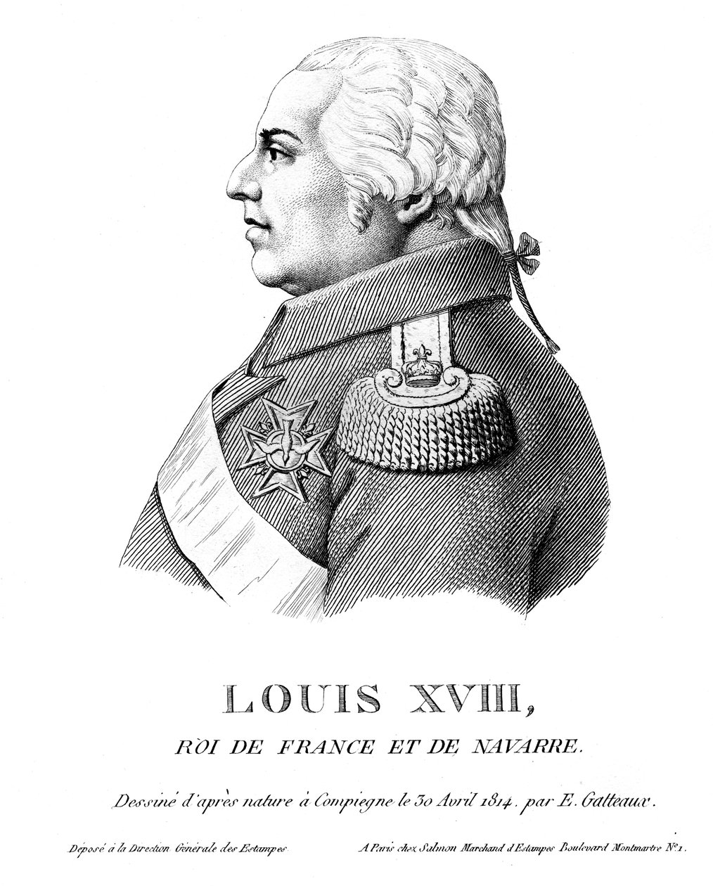 लुई XVIII, फ्रांस के राजा, 1814 द्वारा अज्ञात