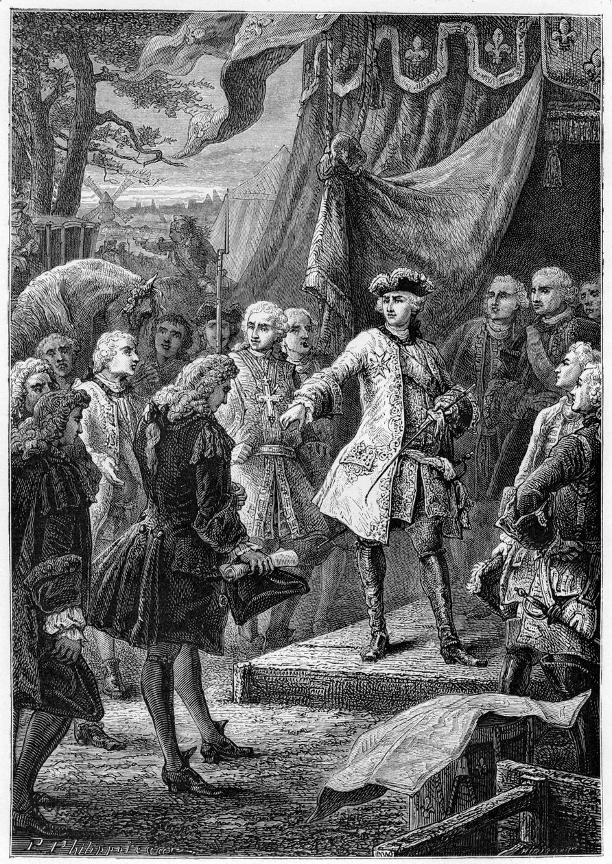 लुई XV, फ्रांस के राजा और नीदरलैंड के राजदूत, 19 वीं सदी द्वारा अज्ञात