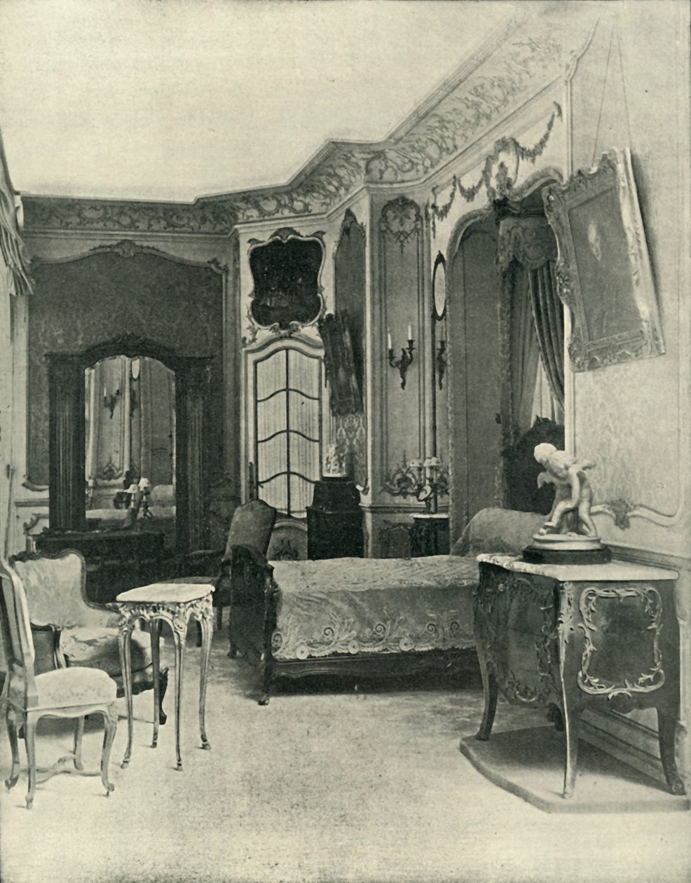 लुईस XV बेडचैबर, Maison Soubrier द्वारा किया गया, 1903। द्वारा अज्ञात