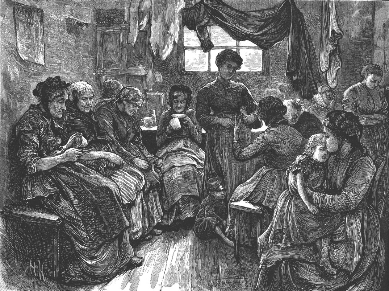 लो लॉजिंग हाउस, सेंट गिल्स, 1872 द्वारा अज्ञात