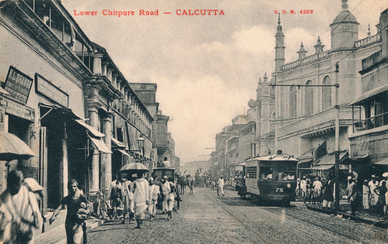 लोअर चितपोर रोड - कलकत्ता, c1910 द्वारा अज्ञात