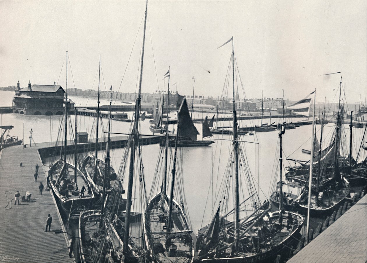 लोवेस्टॉफ्ट - द हार्बर और परेड, 1895 द्वारा अज्ञात