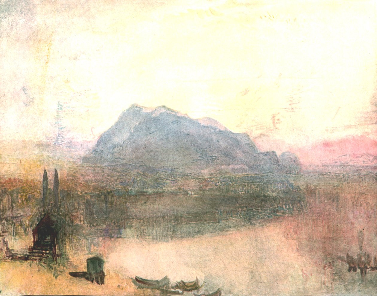 ल्यूसर्न एंड द रिघी: अर्ली डॉन, c1840s, c1900। द्वारा अज्ञात