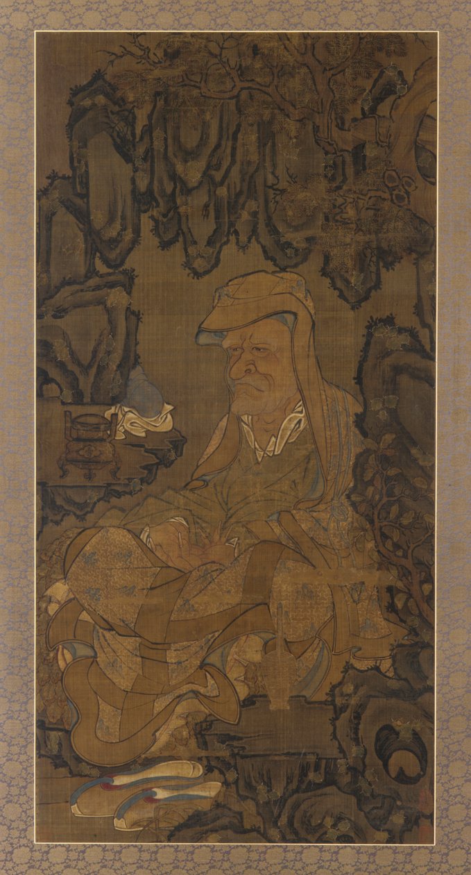 लुओहान ग्रोटो में ध्यान करते हुए, 1345। द्वारा अज्ञात