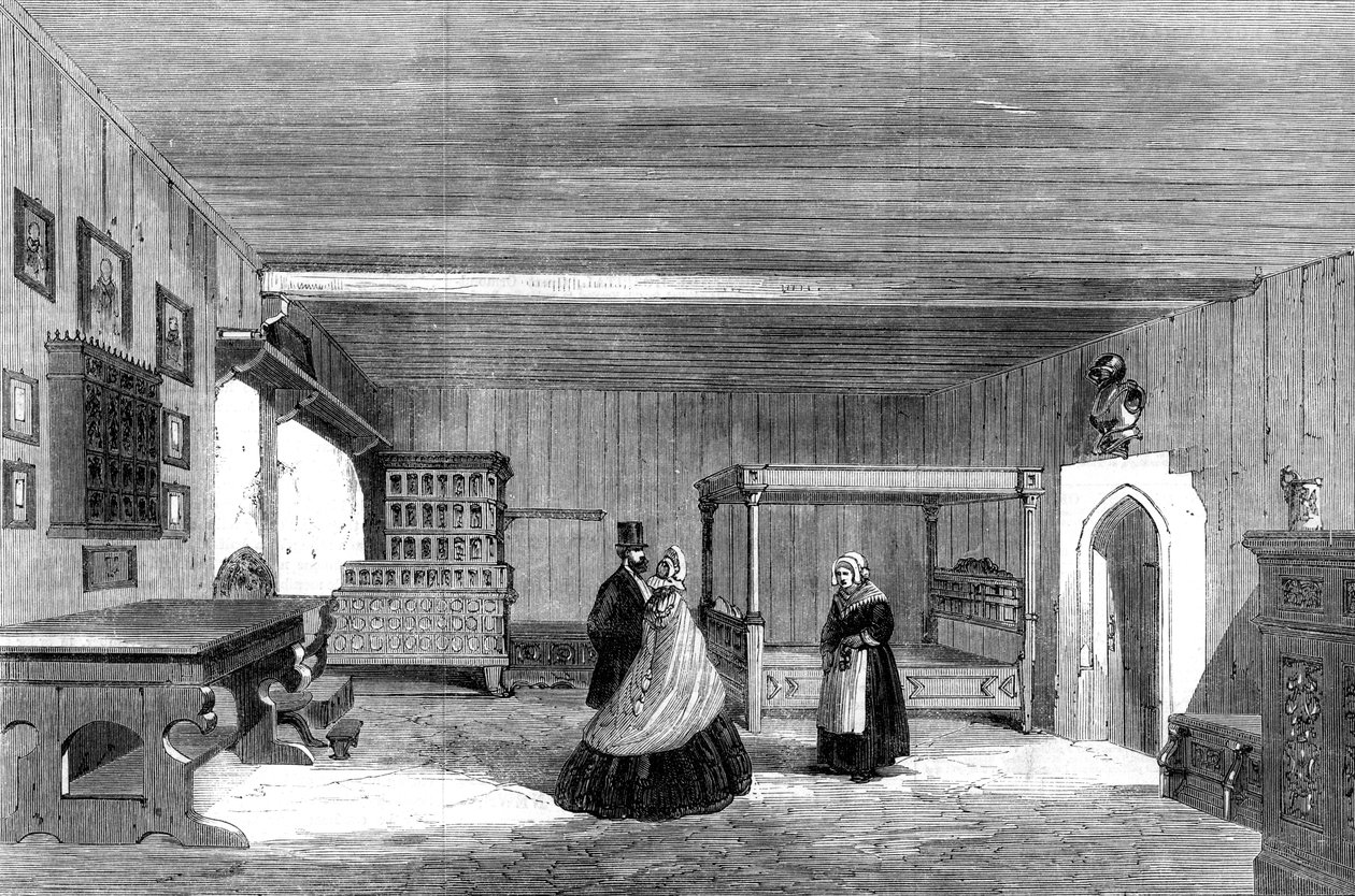 1862 में जर्मनी के एसेनच, वार्टबर्ग कैसल में लूथर्स कमरा द्वारा अज्ञात