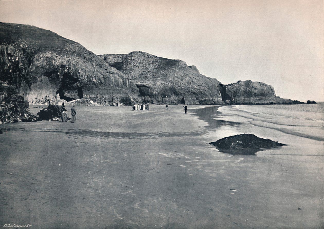 लिडस्टेप - द क्लिफ्स एंड द बीच, 1895 द्वारा अज्ञात