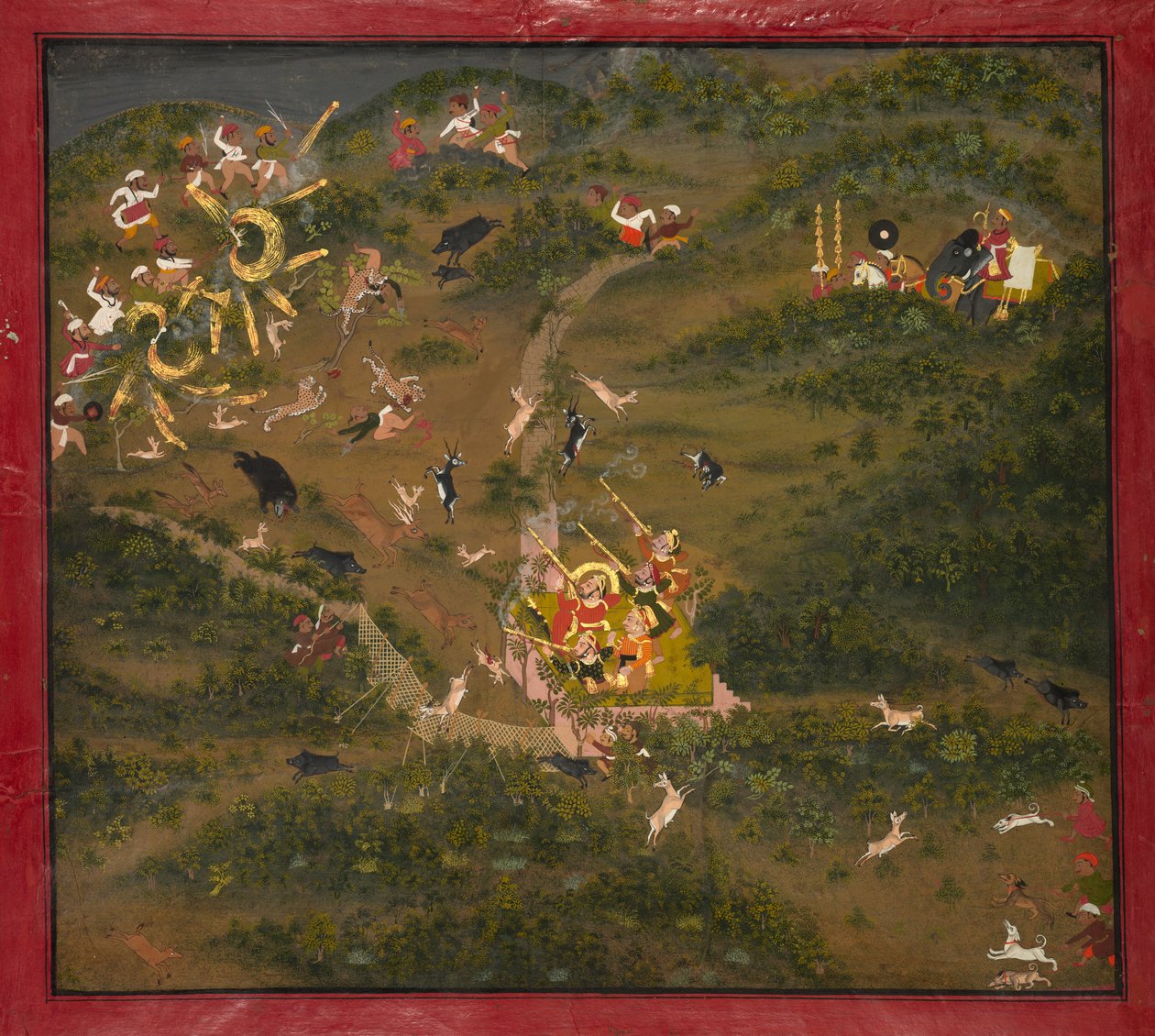 Maharaja Jagat Singh Hunting, 1734-1751.  द्वारा अज्ञात