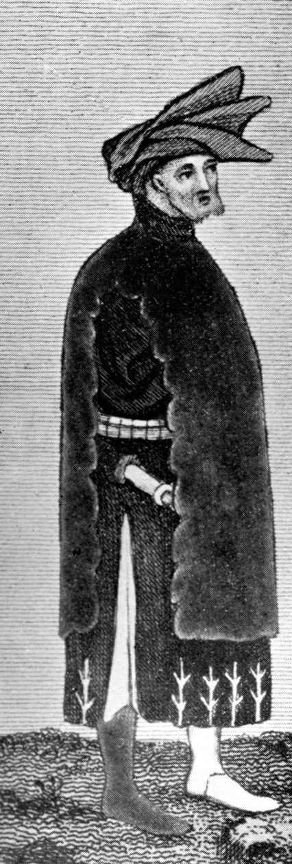 पुरुष पोशाक, 14 वीं सदी के अंत में, 1910 द्वारा अज्ञात