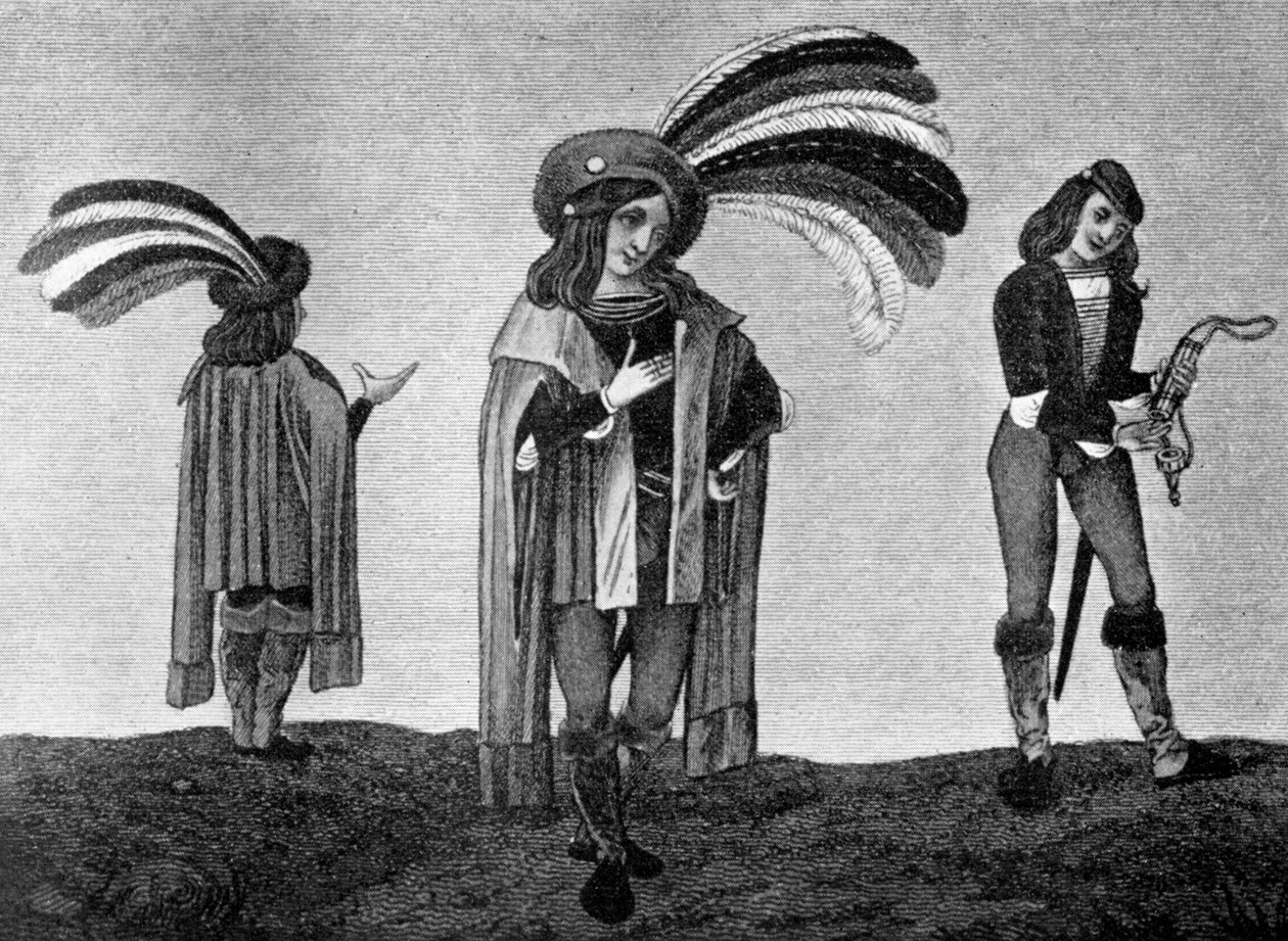 पुरुष सिर-गियर, 15 वीं शताब्दी के अंत में, 1610 में द्वारा अज्ञात