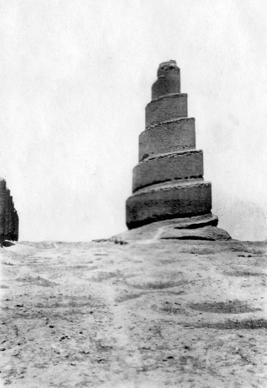मालवीय टॉवर, सामरा, मेसोपोटामिया, 1918 द्वारा अज्ञात