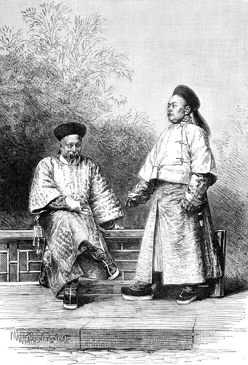 मंचू मंत्री, बैंकरों के प्रमुख, c1890 द्वारा अज्ञात