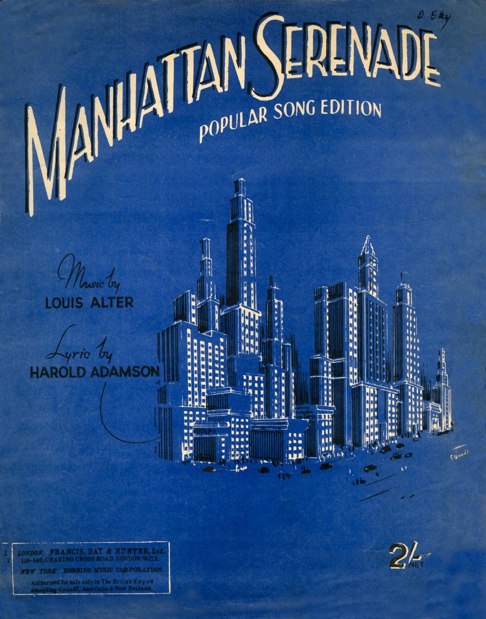 मैनहट्टन सेरेनडे, c1942। द्वारा अज्ञात