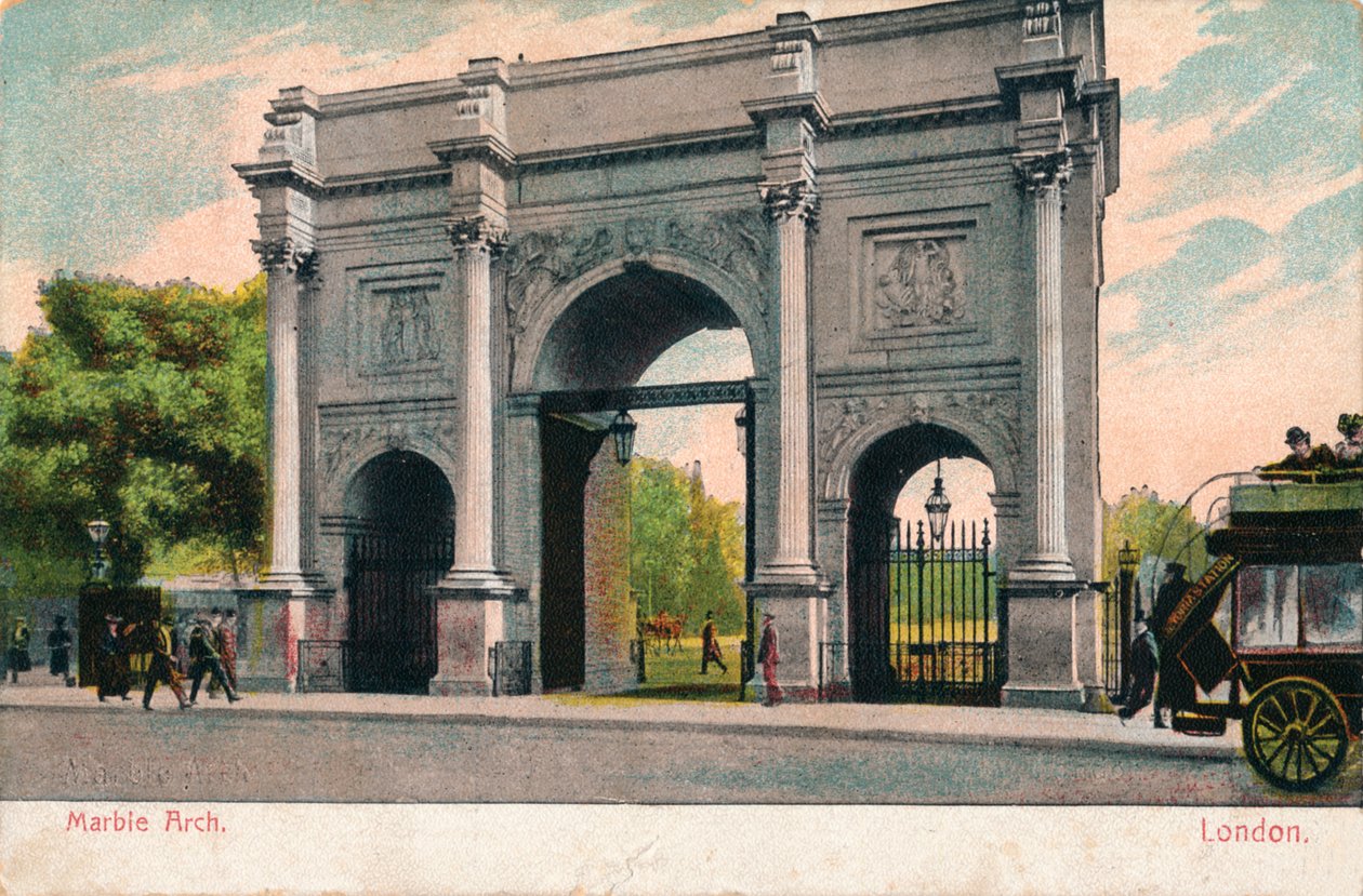 मार्बल आर्क, लंदन, c1906 द्वारा अज्ञात