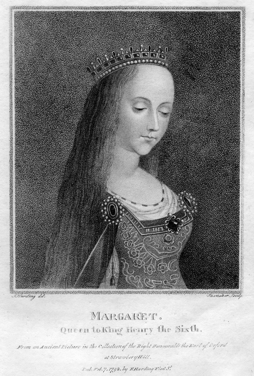 मार्गरेट या अंजु, क्वीन कॉन्सर्ट या हेनरी VI, 1792 द्वारा अज्ञात