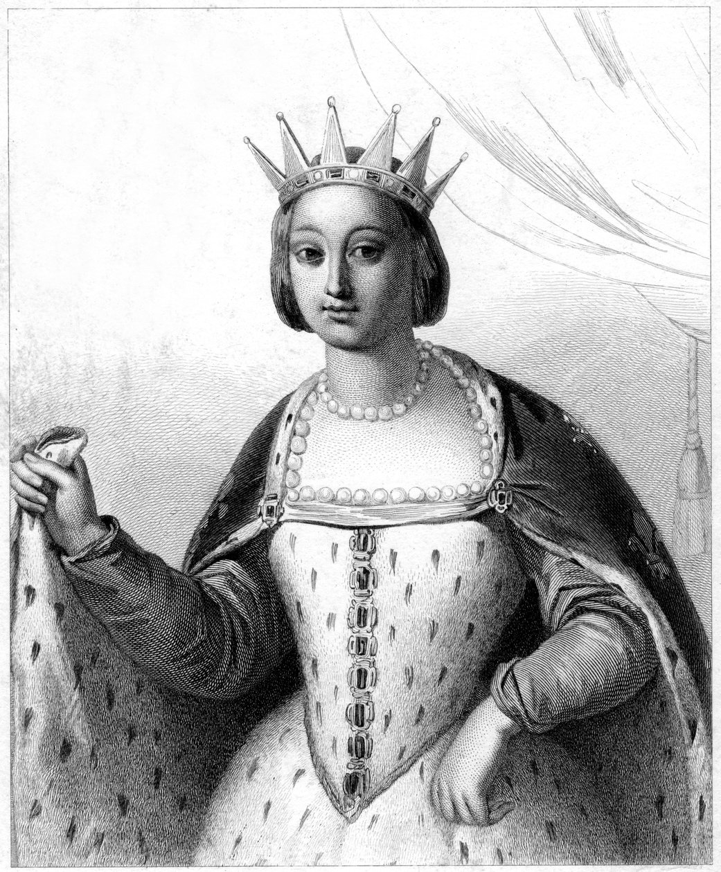 Marguerite de Provence, फ्रांस के लुई IX की रानी कंसोर्ट द्वारा अज्ञात