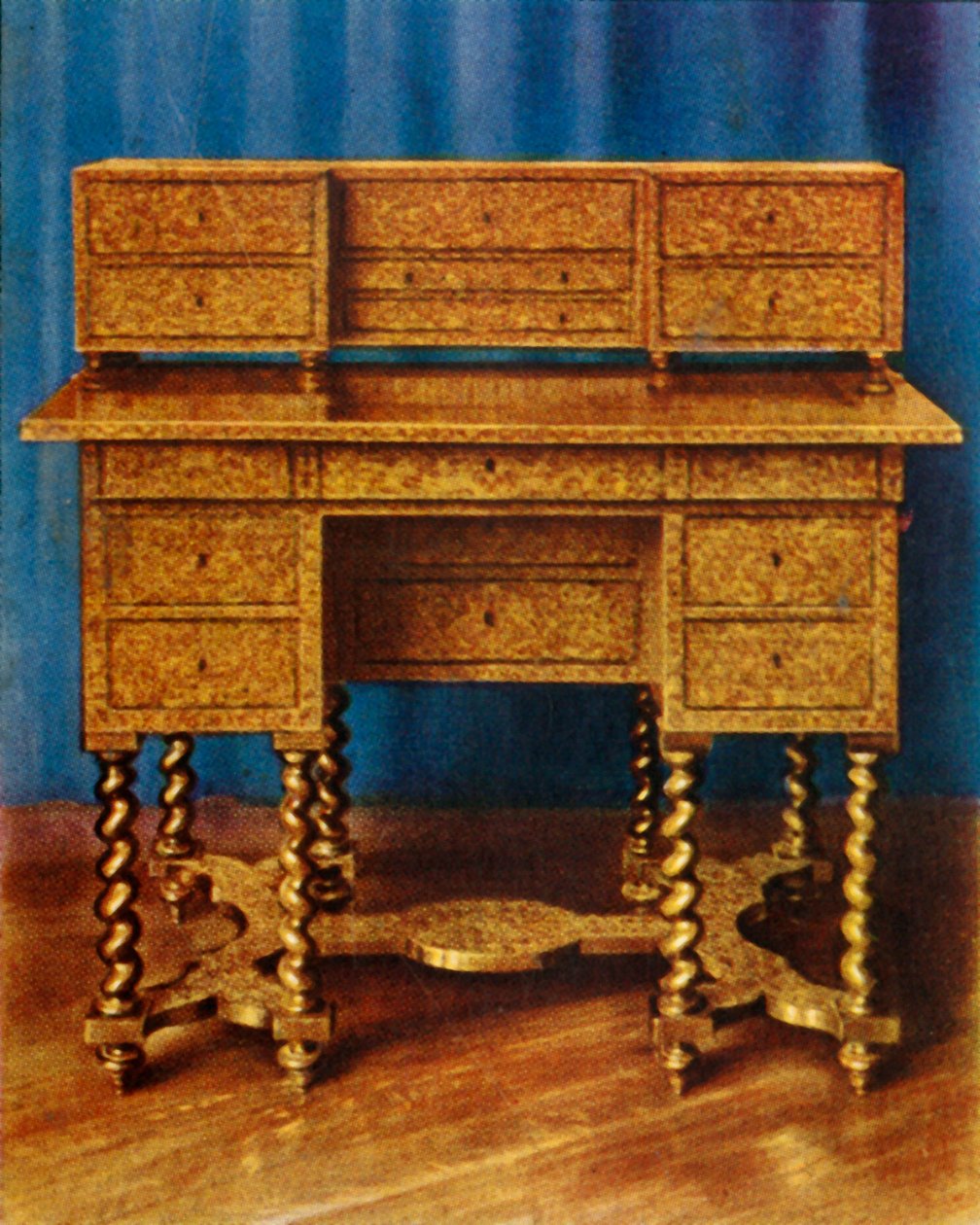 किंग विलियम III, 1938 की मार्क्वेट्री लेखन तालिका। द्वारा अज्ञात