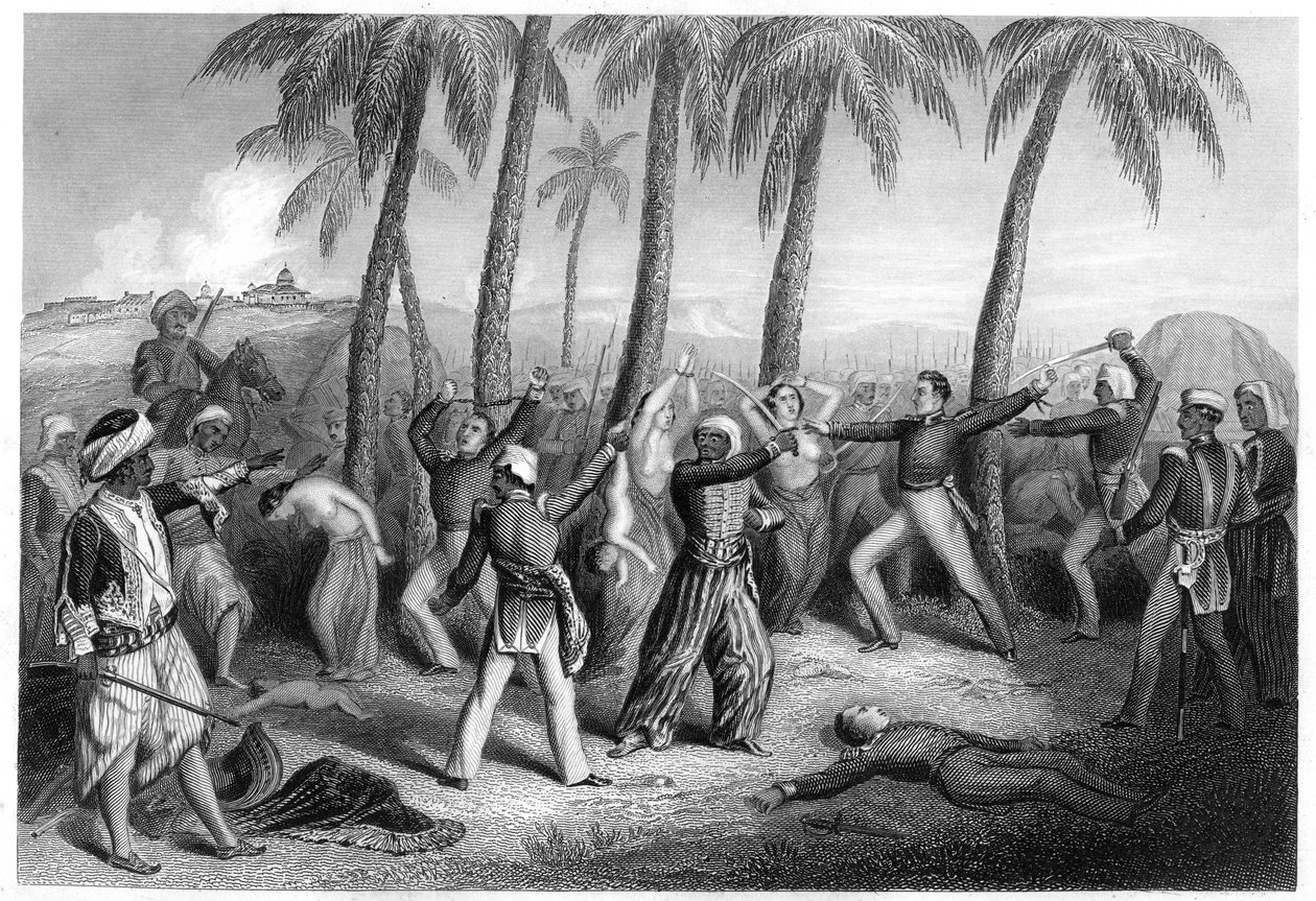 1857 के झांसी में अंग्रेज अधिकारियों और उनकी पत्नियों का नरसंहार द्वारा अज्ञात
