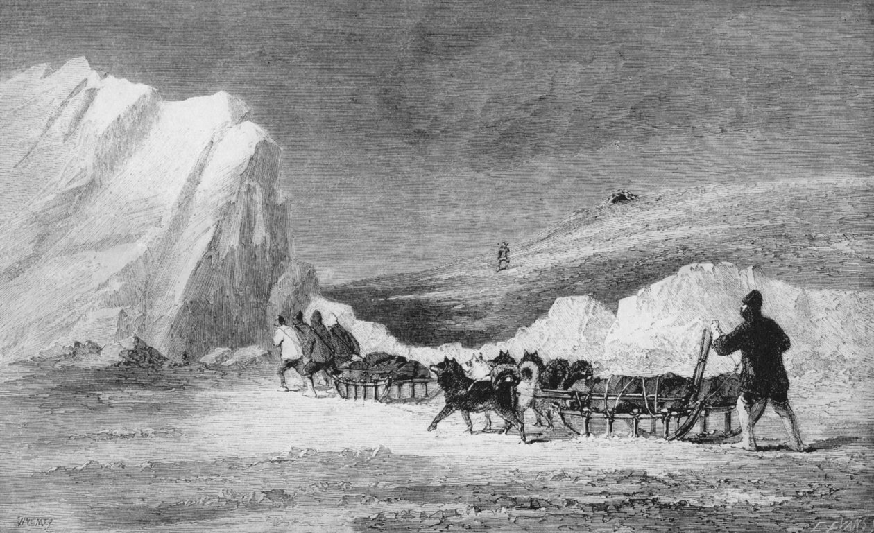 मैक्लिंटॉक्स खोज पार्टी ने केप हर्शल, सी 1859, 1928 में फ्रैंचाइन्स केर्न्स में से एक का पता लगाया द्वारा अज्ञात