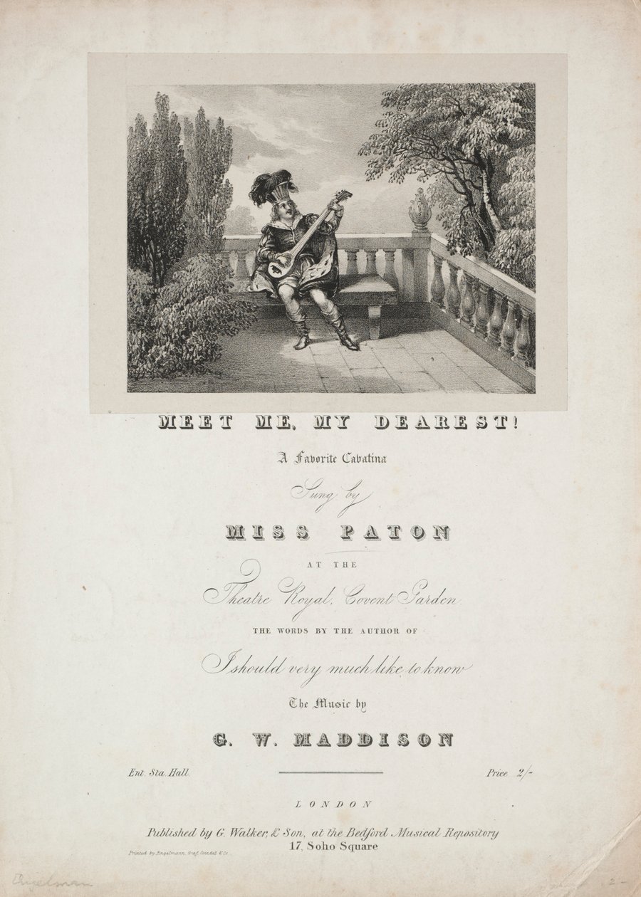 मी मी, माई डियर !, 1800s। द्वारा अज्ञात