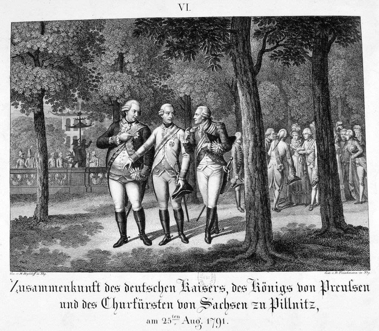 जर्मन सम्राट से मुलाकात, 25 अगस्त, 1791, 19 वीं शताब्दी द्वारा अज्ञात