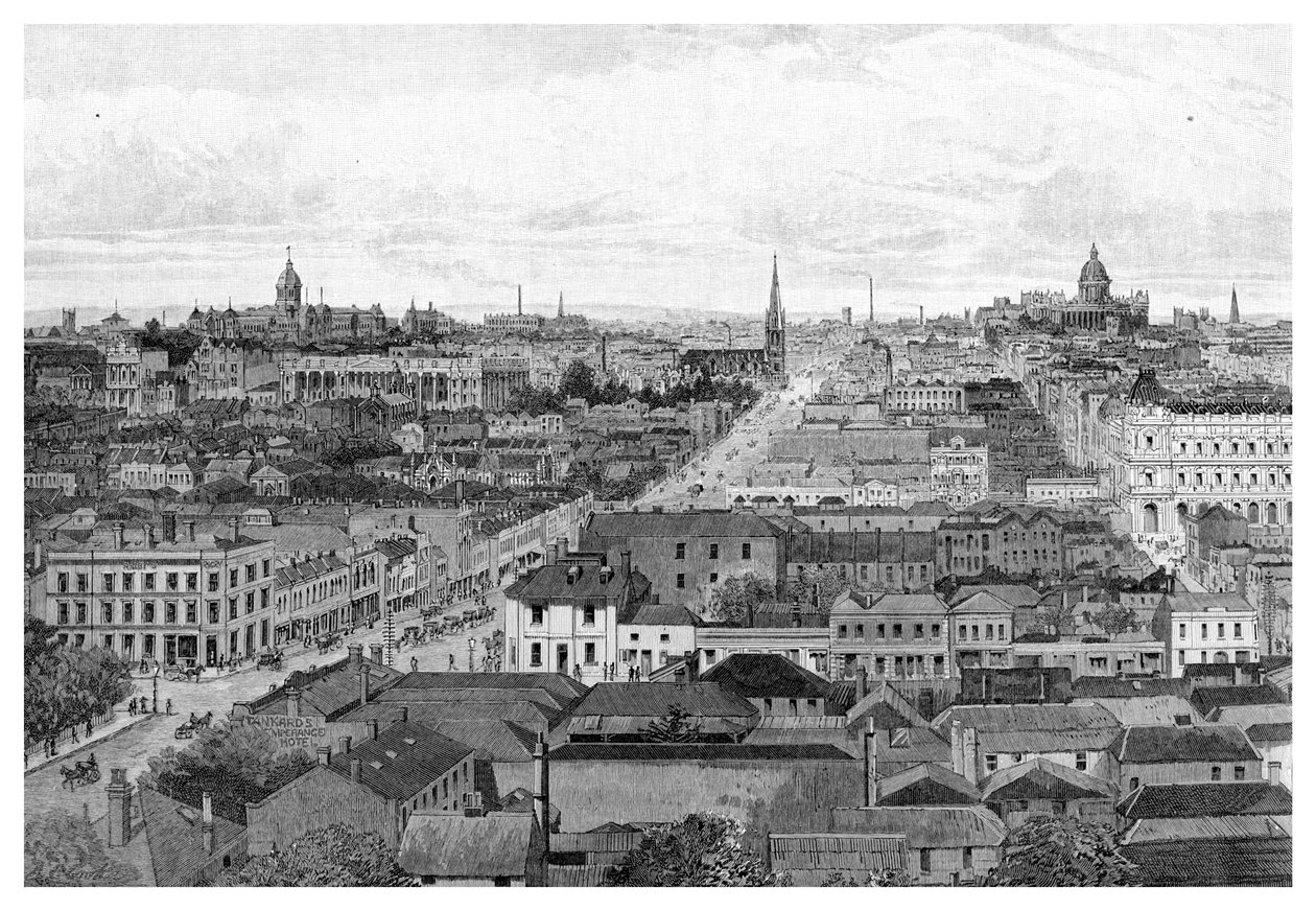 मेलबोर्न पूर्व की ओर, विक्टोरिया, ऑस्ट्रेलिया, 1886 द्वारा अज्ञात