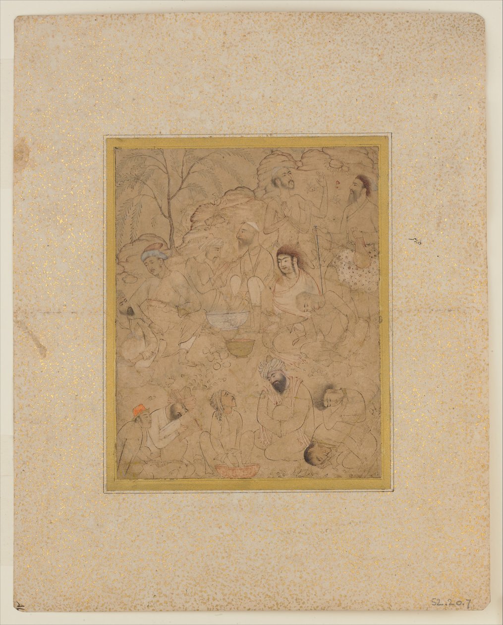 17वीं शताब्दी के मध्य में देश में कुछ प्रकार के नशीले पदार्थों की तैयारी कर रहे पुरुष। द्वारा अज्ञात
