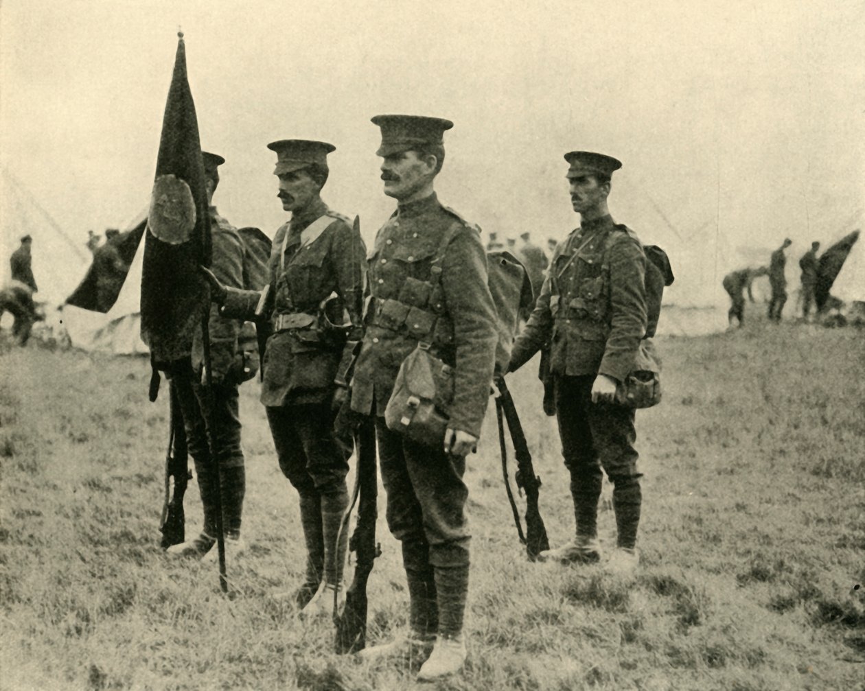 प्रिंसेस पेट्रीसिया कैनेडियन लाइट इन्फैंट्री के पुरुष, 1915, c1920। द्वारा अज्ञात