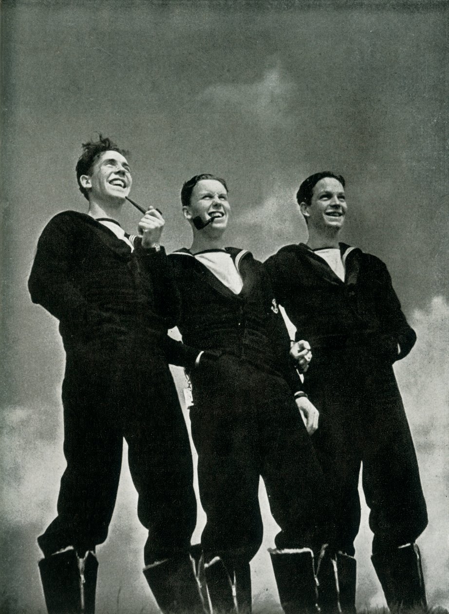 रॉयल नेवी के पुरुष, c1943। द्वारा अज्ञात