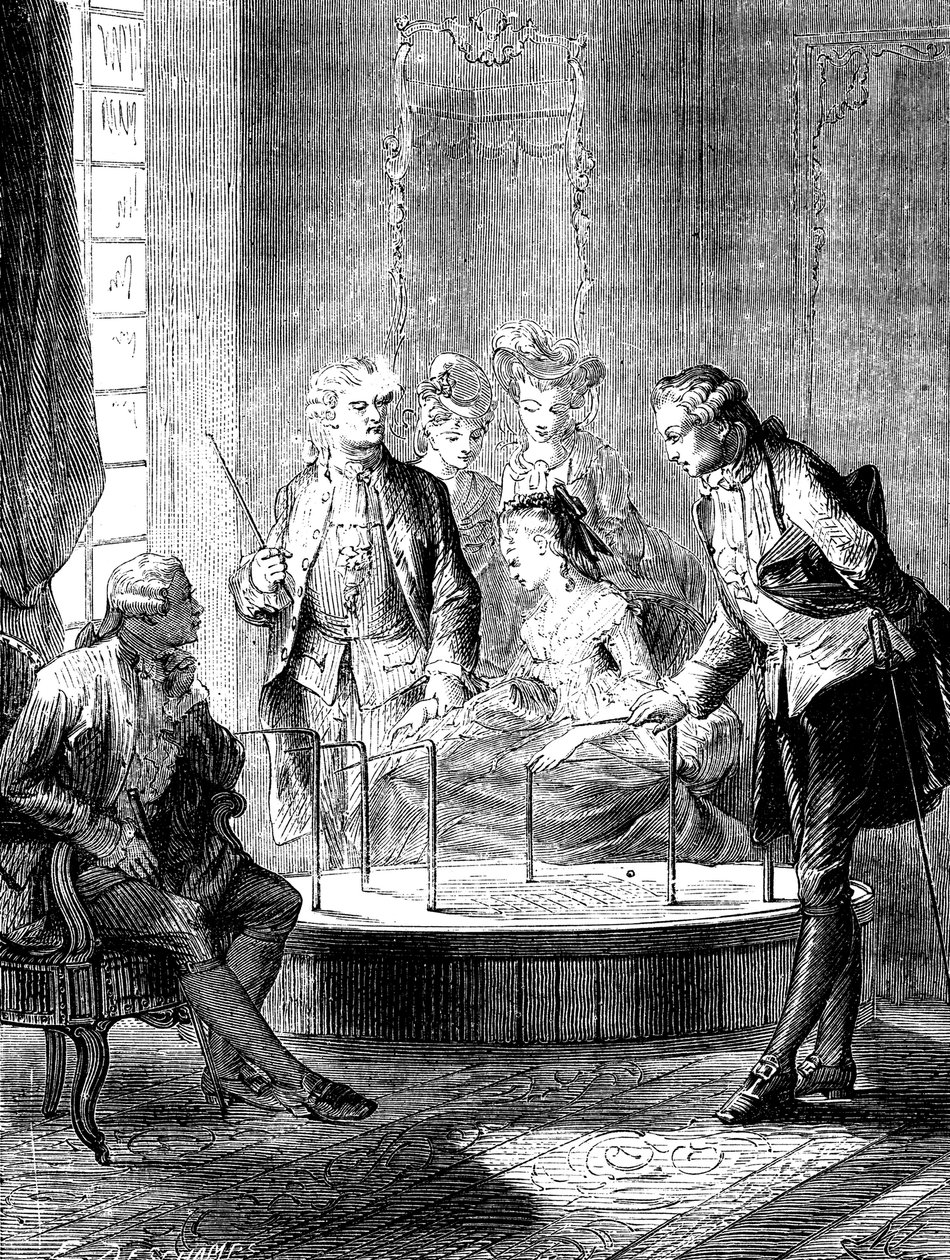 मेसमर्स टब, सी 1870 द्वारा अज्ञात