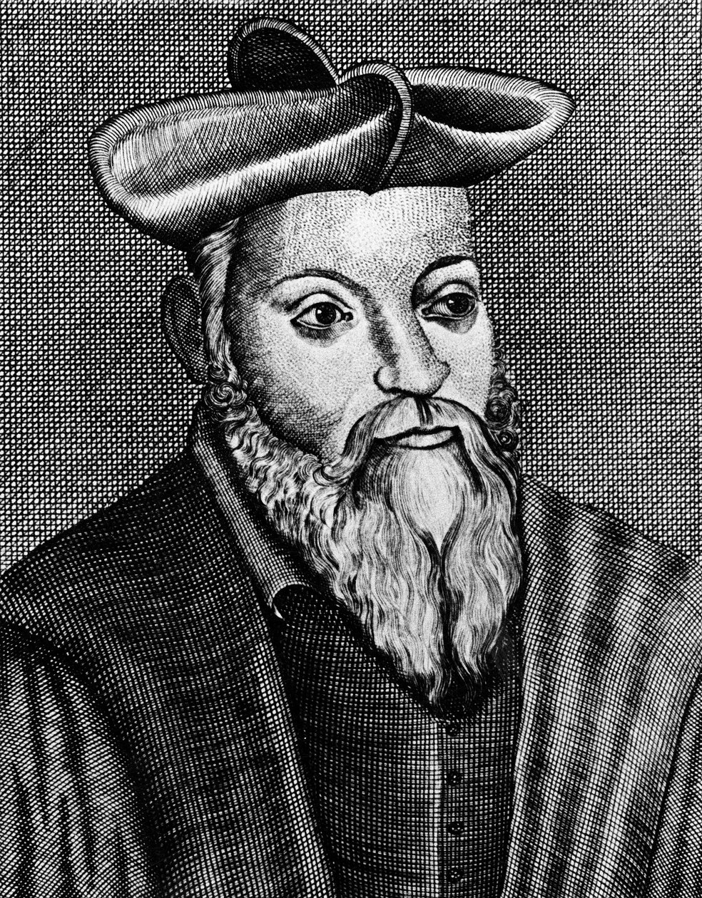 मिशेल नास्त्रेदमस 1503-1556, फ्रांसीसी चिकित्सक और ज्योतिषी, 17 वीं शताब्दी द्वारा अज्ञात