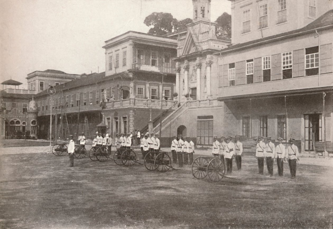 सैन्य पुलिस: एक मशीन गन सेक्शन, 1914 द्वारा अज्ञात