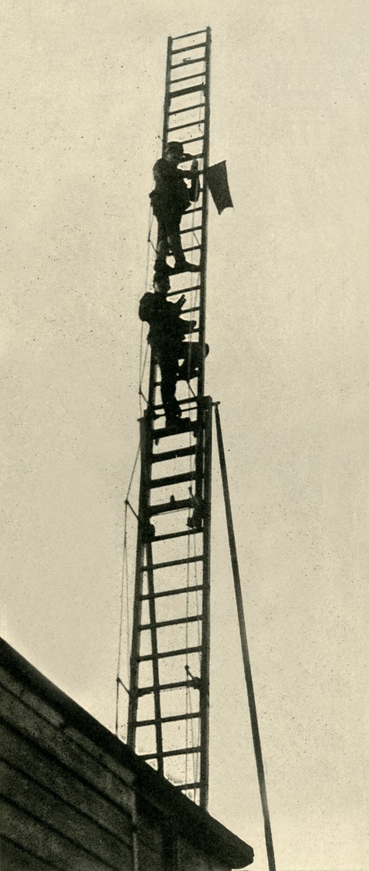 रेलवे पर सैन्य पर्यवेक्षक, प्रथम विश्व युद्ध, 1914, c1920। द्वारा अज्ञात