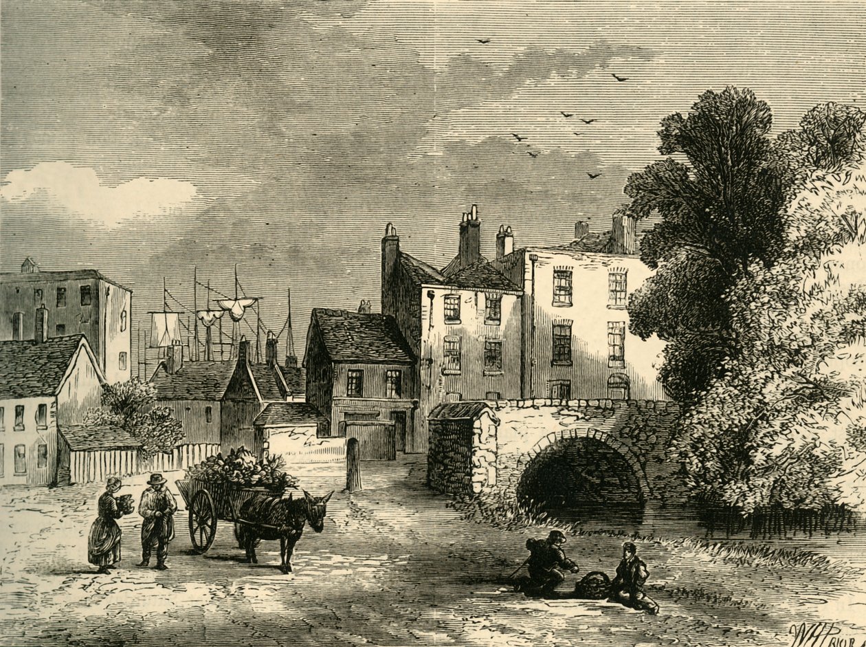 मिल तालाब पुल, 1826 में, c1878। द्वारा अज्ञात