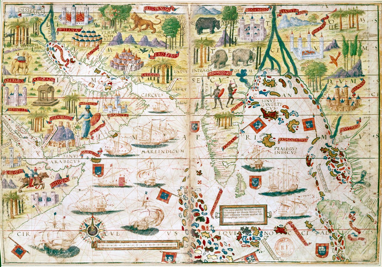 मिलर एटलस, c1519 द्वारा अज्ञात