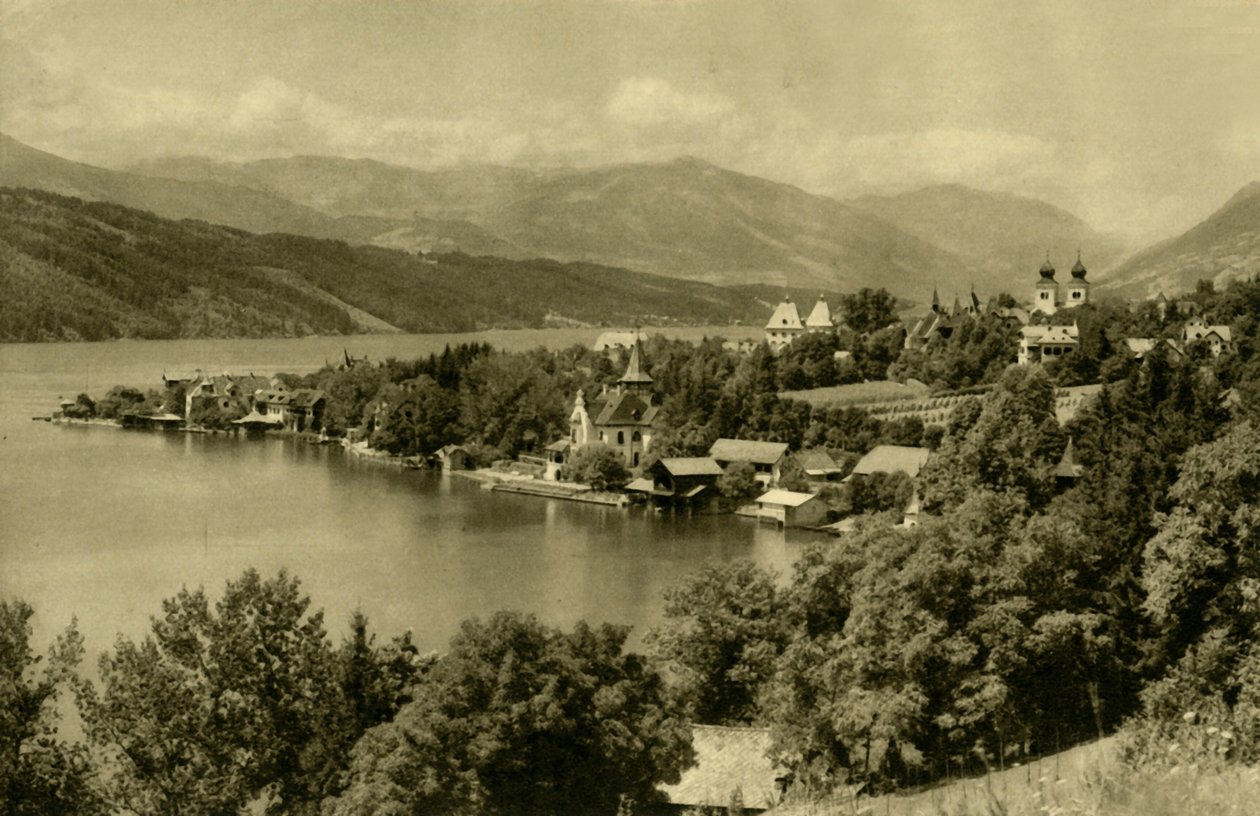 Millstatt am See, Carinthia, ऑस्ट्रिया, c1935। द्वारा अज्ञात