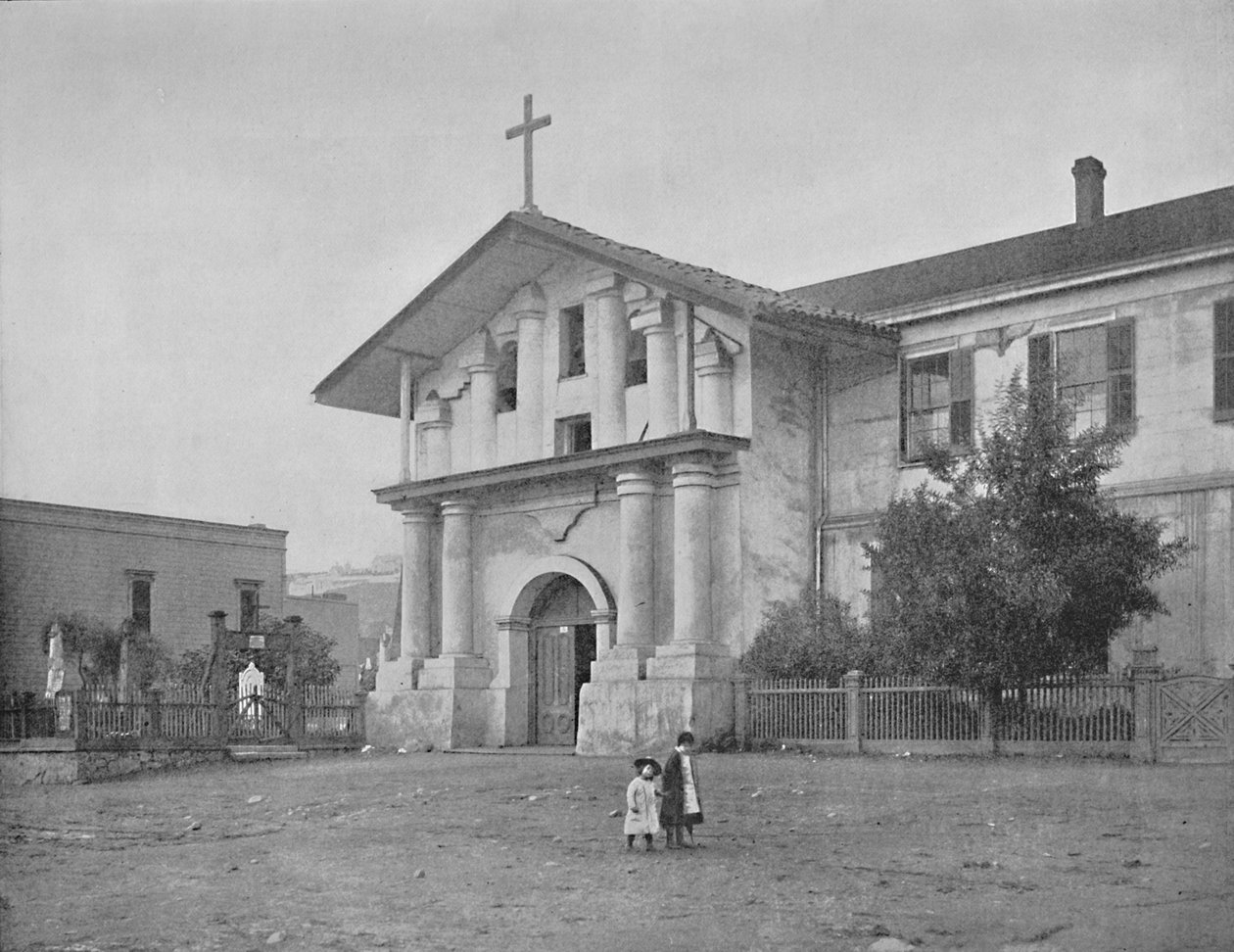 मिशन डोलोरेस, सैन फ्रांसिस्को, कैलिफोर्निया, c1897। द्वारा अज्ञात