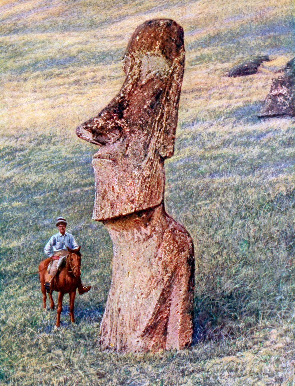Moai मूर्तियों, ईस्टर द्वीप, चिली, 1933-1934 द्वारा अज्ञात