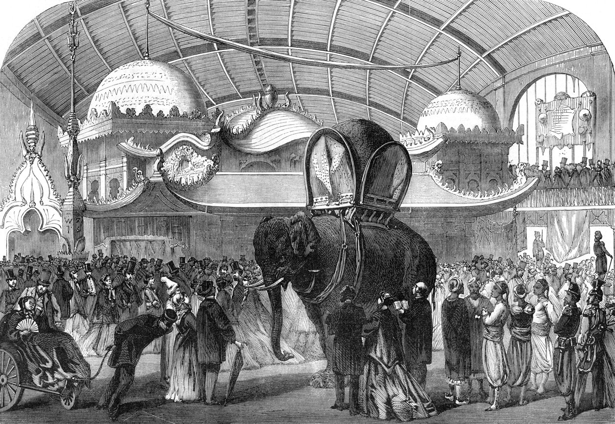 मशीन गैलरी, 1867 के स्याम देश में एक हाथी का मॉडल द्वारा अज्ञात