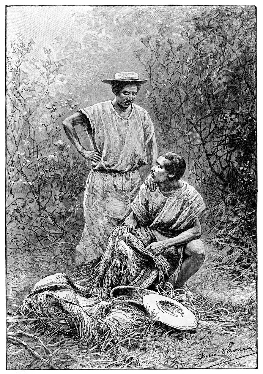 मोजोस इंडियंस, दक्षिण अमेरिका, 1895 द्वारा अज्ञात